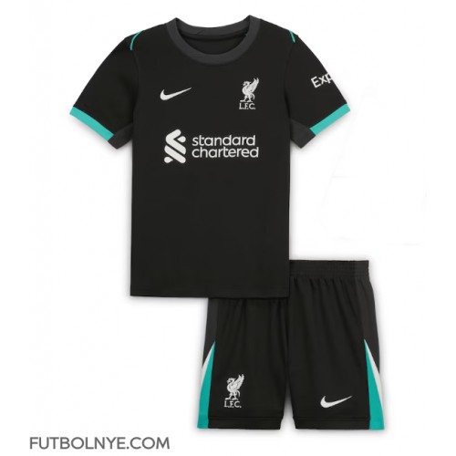 Camiseta Liverpool Visitante Equipación para niños 2024-25 manga corta (+ pantalones cortos)